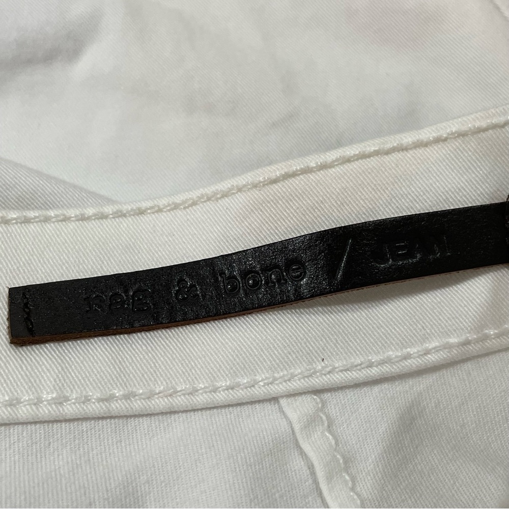 Rag & Bone Split Separating Jeans Bright White - image 4